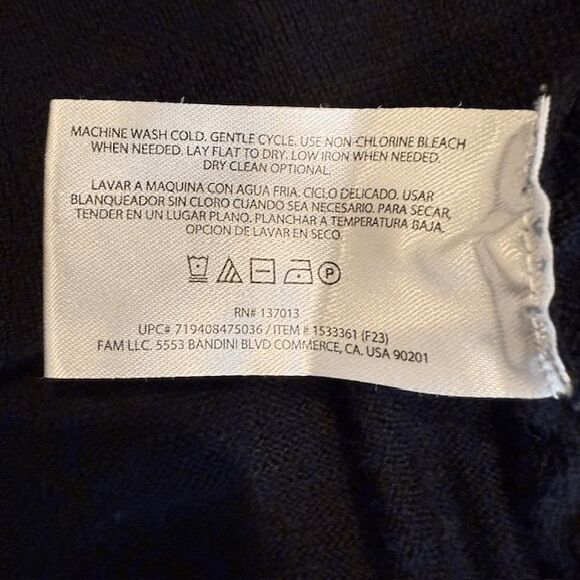 Banana Republic 100% Merino Wool Sweater Black Crewneck Size XXL - Picture 5 of 10